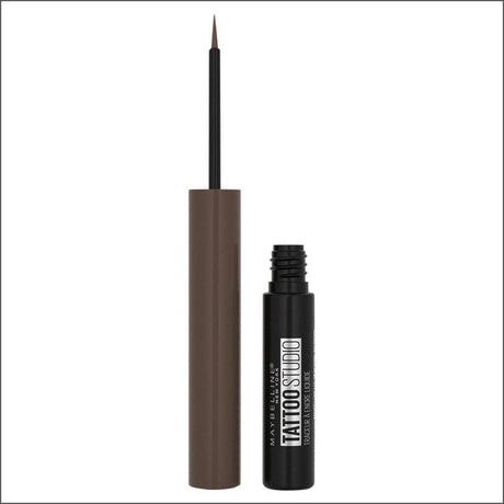 Maybelline Tattoo Studio Liquid Ink Eyeliner - Dark Henna Brown - Cosmetics Fragrance Direct-041554578799