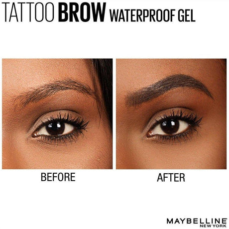 Maybelline Tattoo Studio Waterproof Brow Gel Deep Brown 6.8 ml - Cosmetics Fragrance Direct-041554545876