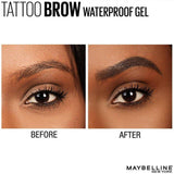 Maybelline Tattoo Studio Waterproof Brow Gel Medium Brown 6.8 mL - Cosmetics Fragrance Direct-041554545005