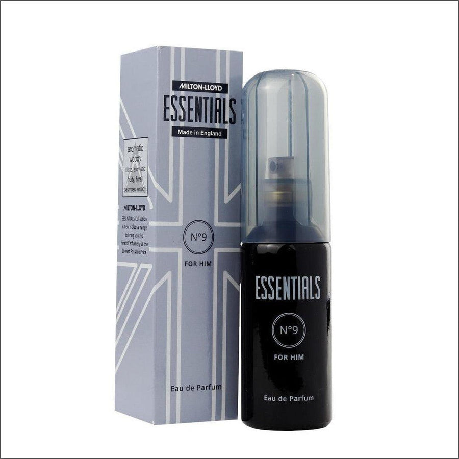Milton Lloyd Essentials No9 Homme Eau De Parfum 50ml - Cosmetics Fragrance Direct-025929204490