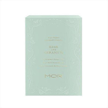 MOR Basil & Geranium Candle 380g - Cosmetics Fragrance Direct-9332402023167