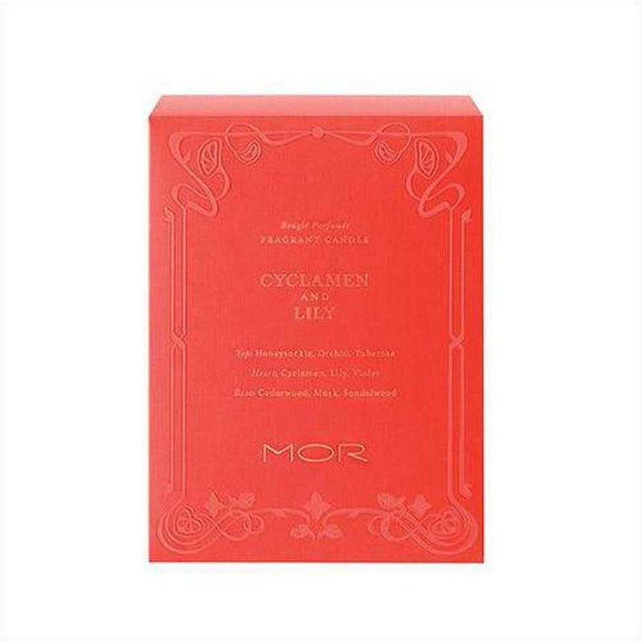 MOR Cyclamen & Lily Candle 380g - Cosmetics Fragrance Direct-9332402023174