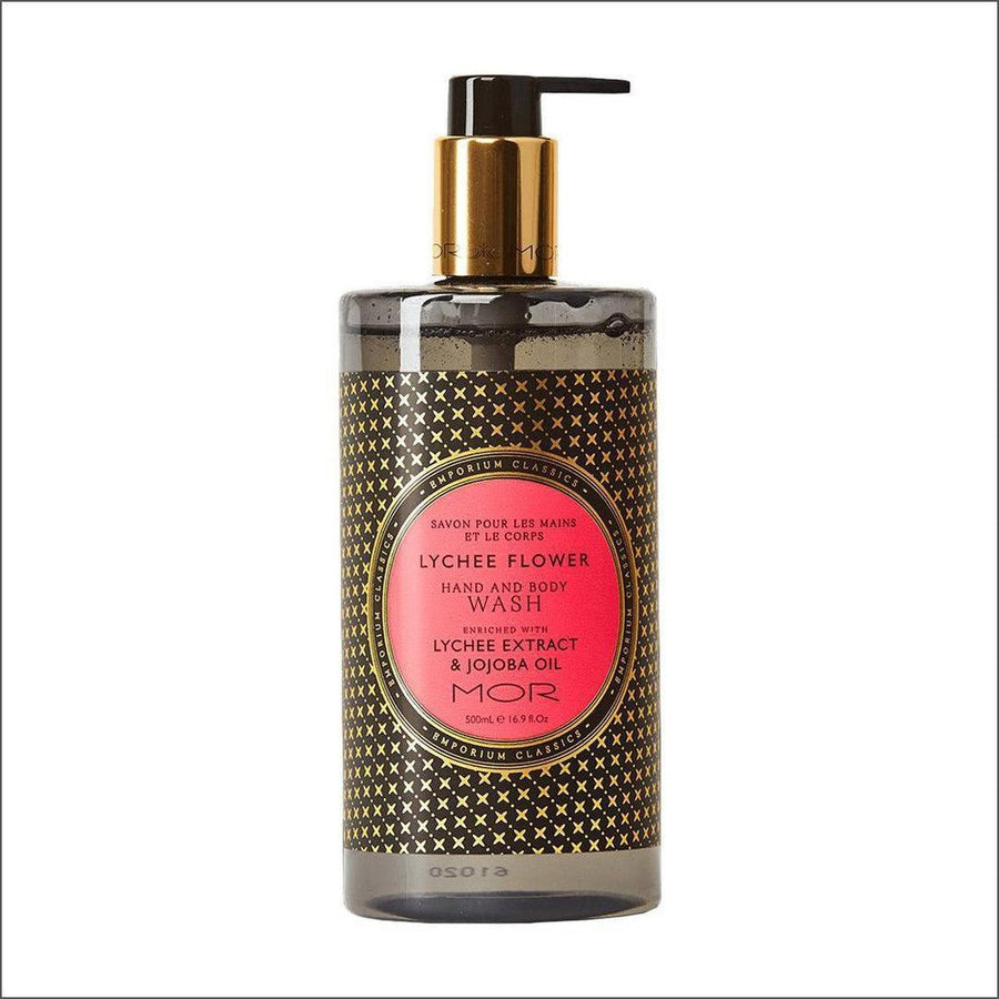 MOR Emporium Classics Lychee Flower Hand & Body Wash 500ml - Cosmetics Fragrance Direct-9332402022290