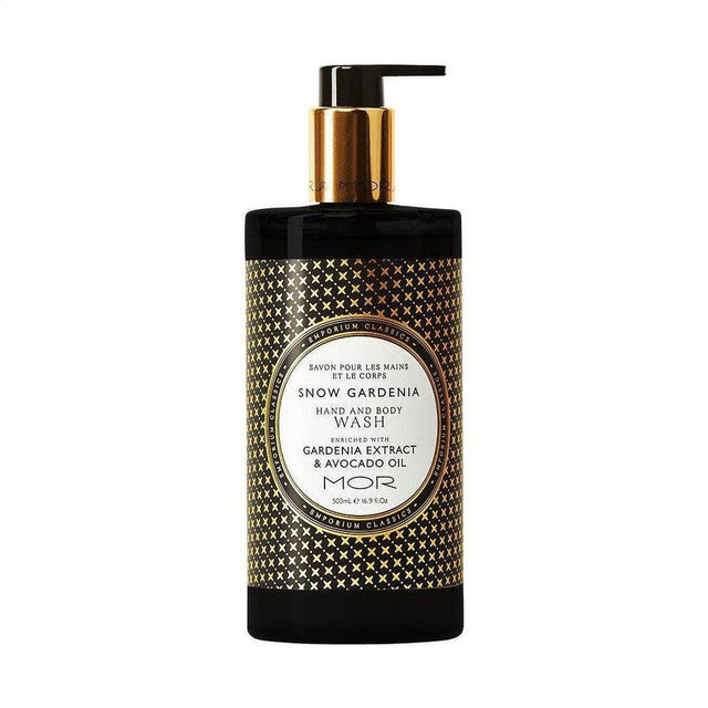 MOR Emporium Classics Snow Gardenia Hand & Body Wash 500ml - Cosmetics Fragrance Direct-9332402022276