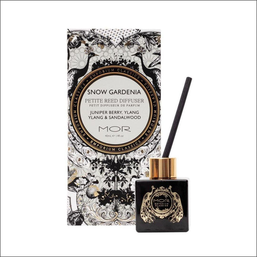 MOR Emporium Classics Snow Gardenia Petite Reed Diffuser 40ml - Cosmetics Fragrance Direct-9332402026076