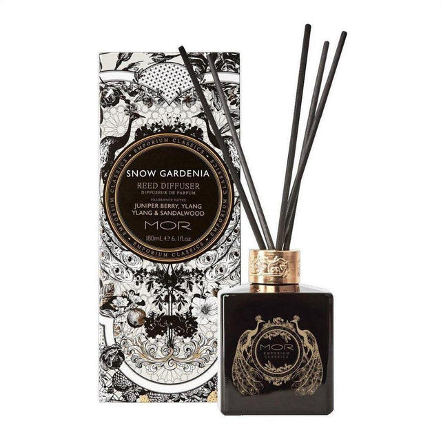 MOR Emporium Classics Snow Gardenia Reed Diffuser 180ml - Cosmetics Fragrance Direct-933240202529