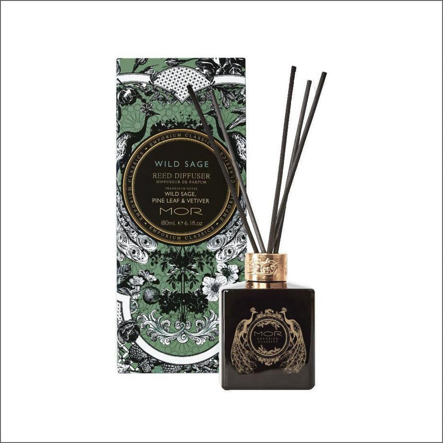 MOR Emporium Classics Wild Sage Reed Diffuser 180ml - Cosmetics Fragrance Direct-9332402028339