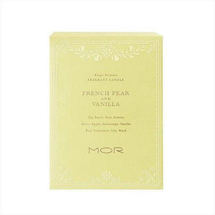 MOR French Pear & Vanilla Candle 380g - Cosmetics Fragrance Direct-45735220