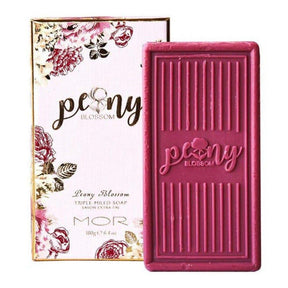 MOR Peony Blossom Triple Milled Soap 180g - Cosmetics Fragrance Direct-9332402025499