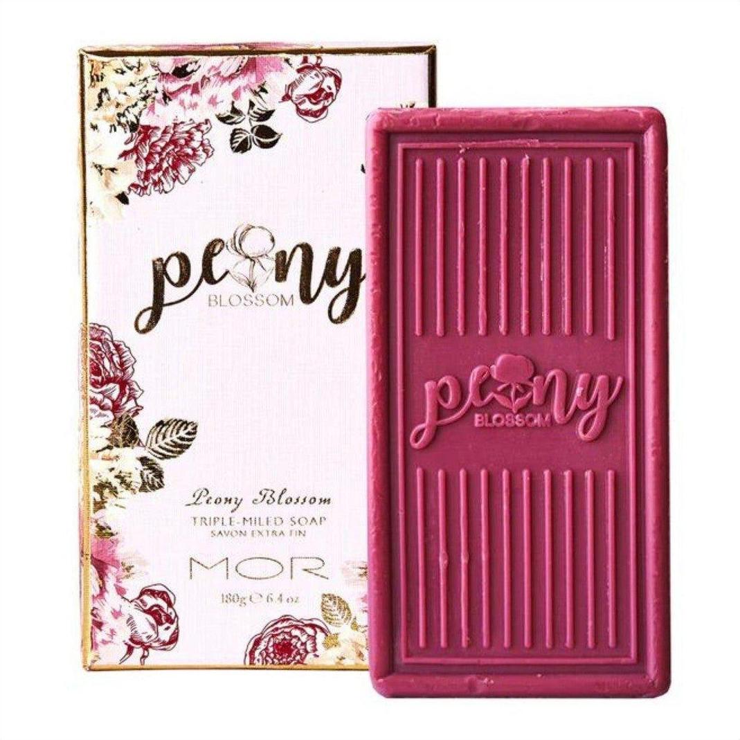 MOR Peony Blossom Triple Milled Soap 180g