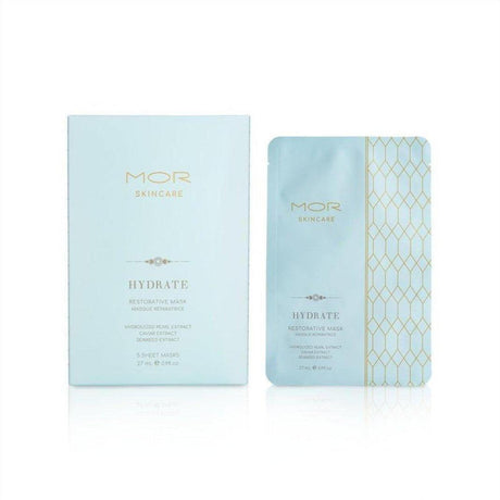 Mor Skincare Hydrate Restorative Mask 5 Pack Sheet Masks - Cosmetics Fragrance Direct-9332402029244