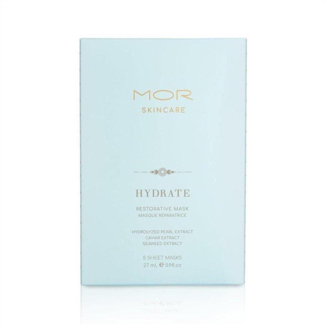 Mor Skincare Hydrate Restorative Mask 5 Pack Sheet Masks - Cosmetics Fragrance Direct-9332402029244