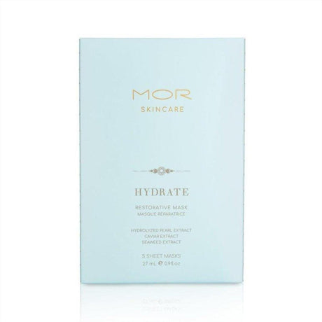 Mor Skincare Hydrate Restorative Mask 5 Pack Sheet Masks - Cosmetics Fragrance Direct-9332402029244