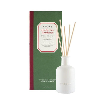 Mor The Urban Gardener Basil & Geranium Reed Diffuser 150ml - Cosmetics Fragrance Direct-9332402029893