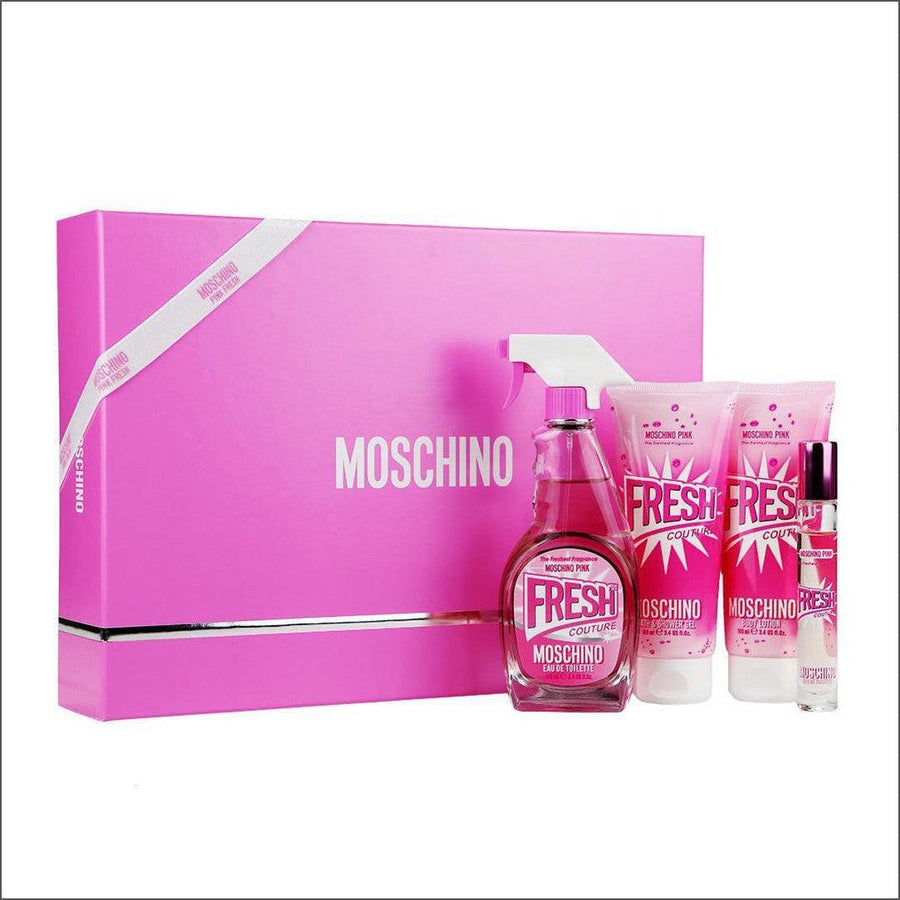 Moschino Pink Fresh Couture Eau De Toilette 100ml Gift Set - Cosmetics Fragrance Direct-96364852