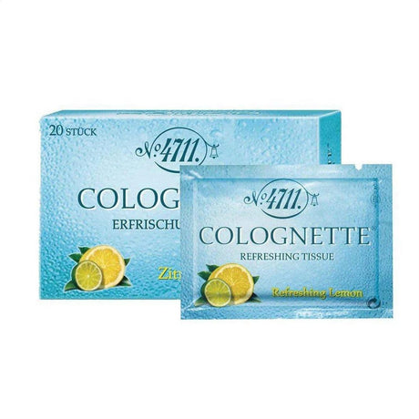 Mulhens 4711 Colognette Citrus Fresh Tissues 20 Pack - Cosmetics Fragrance Direct-4011700740000