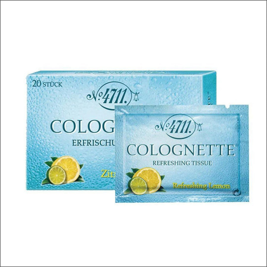 Mulhens 4711 Colognette Citrus Fresh Tissues 20 Pack - Cosmetics Fragrance Direct-4011700740000