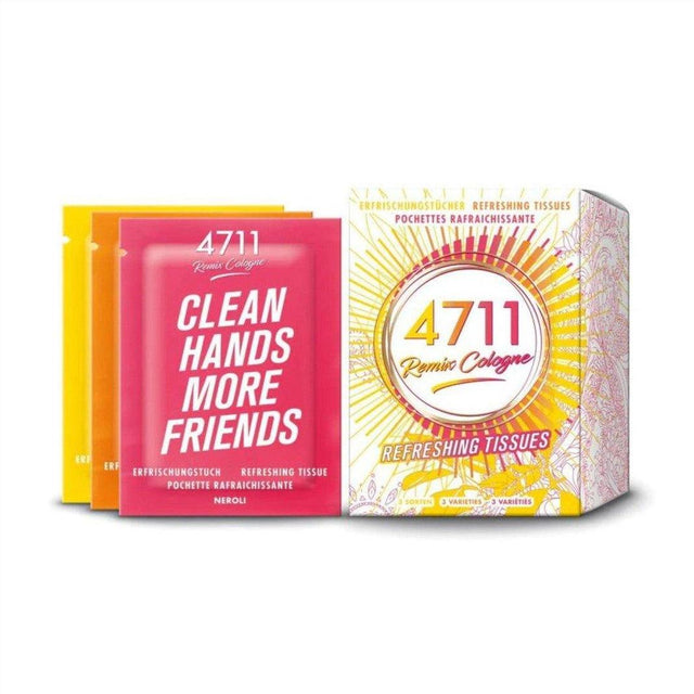 Mulhens 4711 Remix Cologne Refreshing Tissues 10 Pack - Cosmetics Fragrance Direct-4011700748211