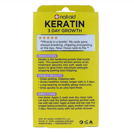 Nail-Aid Keratin 3 Day Growth Nail Treatment 15ml - Cosmetics Fragrance Direct-839186088522