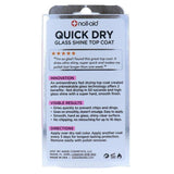 Nail-Aid Quick Dry Glass Shine Top Coat 15ml - Cosmetics Fragrance Direct-839186089499