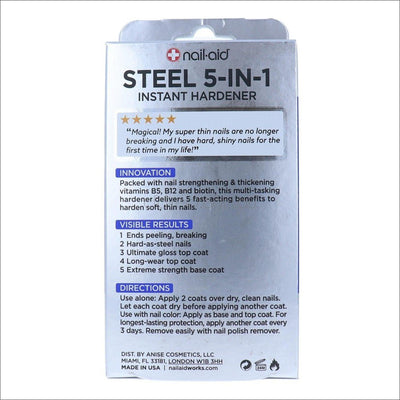 Nail-Aid Steel 5-In-1 Instant Hardener 15ml - Cosmetics Fragrance Direct-839186089505