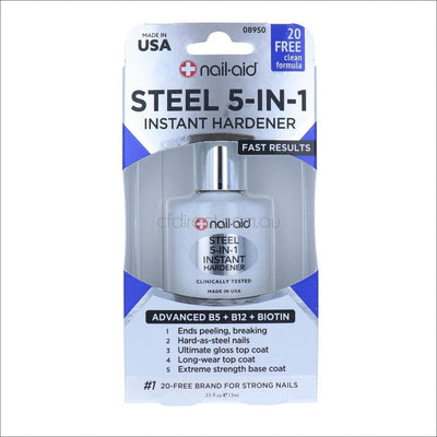 Nail-Aid Steel 5-In-1 Instant Hardener 15ml - Cosmetics Fragrance Direct-839186089505