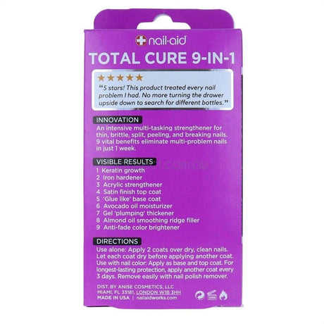 Nail-Aid Total Cure 9-in-1 Nail Treatment 15ml - Cosmetics Fragrance Direct-839186089222