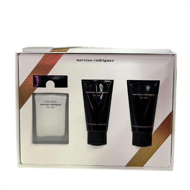 Narciso Rodriguez For Her Pure Musc Eau De Parfum 50ml Giftset Christmas 2022 - Cosmetics Fragrance Direct-3423222055929