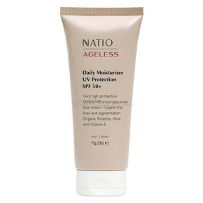 Natio Ageless Daily Moisturiser UV Protection SPF 50+ 75g - Cosmetics Fragrance Direct-9316542148621