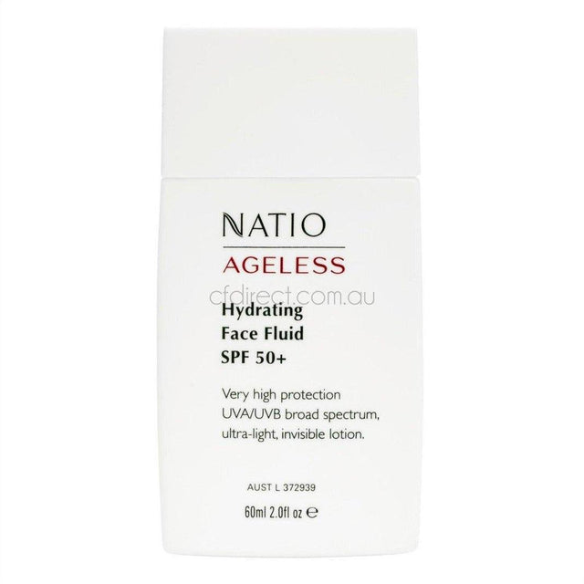 Natio Ageless Hydrating Face Fluid SPF 50+ 60ml - Cosmetics Fragrance Direct-9316542148577