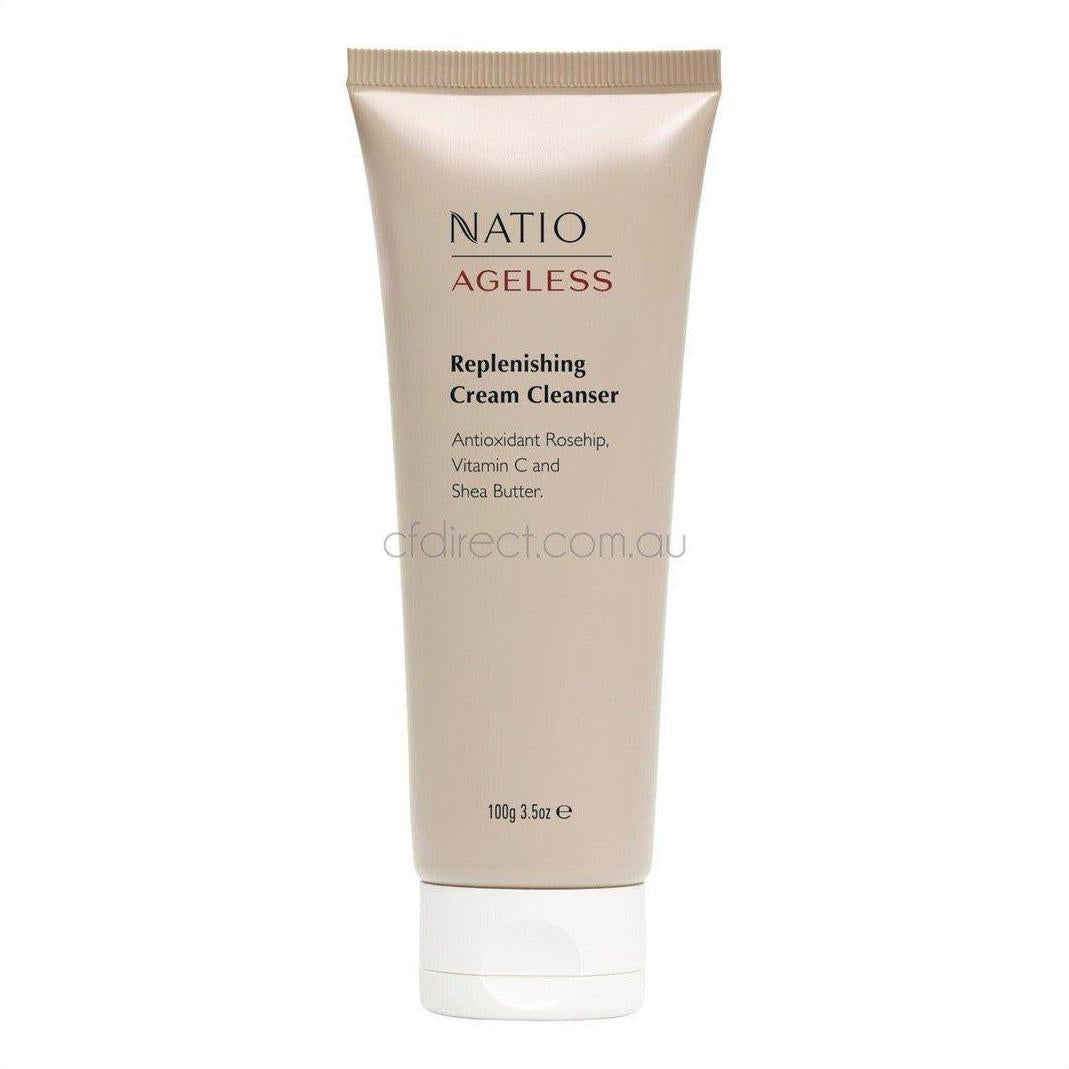 Natio Ageless Replenishing Cream Cleanser 100g - Cosmetics Fragrance Direct-9316542148539