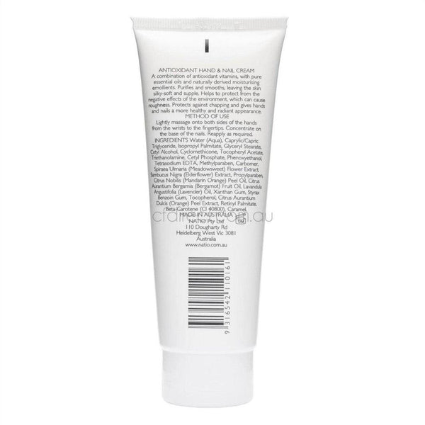 Natio Antioxidant Hand & Nail Cream 100g Cosmetics Fragrance Direct