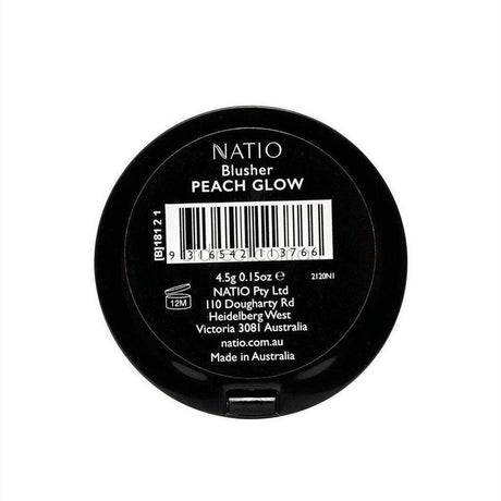Natio Blusher Peach Glow 5g - Cosmetics Fragrance Direct-9316542113766