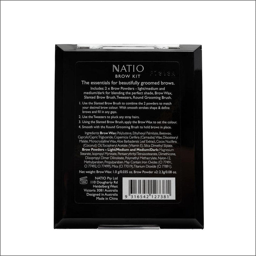 Natio Brow Kit 3.23g - Cosmetics Fragrance Direct-9316542127381