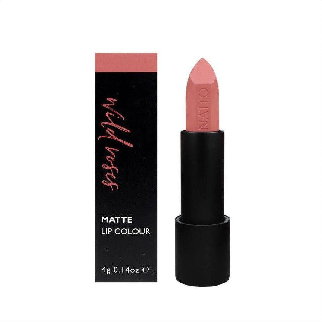 Natio Buff Beauty Wild Roses Matte Lip Colour - Cosmetics Fragrance Direct-9316542146139