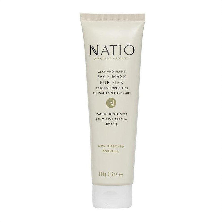 Natio Clay and Plant Face Mask Purifier 100g - Cosmetics Fragrance Direct-9316542111441