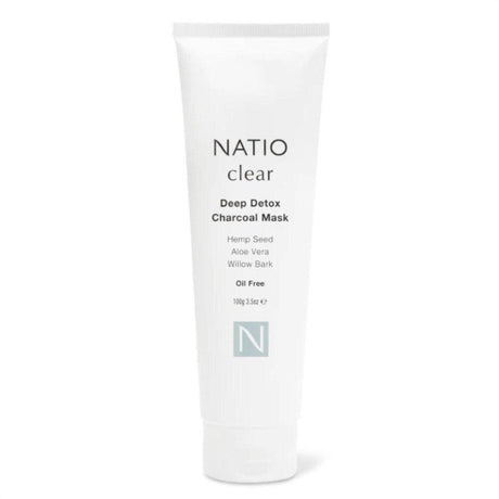 Natio Clear Deep Detox Charcoal Mask 100g - Cosmetics Fragrance Direct-9316542146818