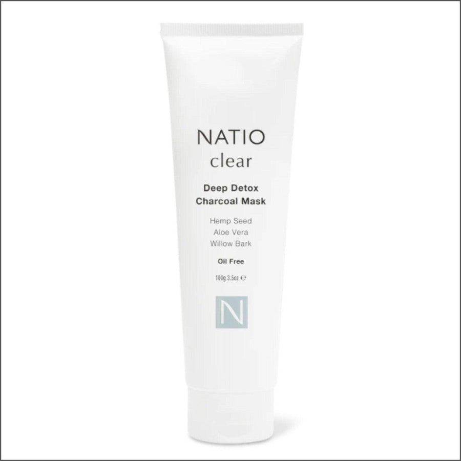 Natio Clear Deep Detox Charcoal Mask 100g - Cosmetics Fragrance Direct-9316542146818