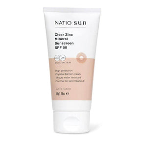 Natio Clear Zinc Mineral Sunscreen SPF50 - Cosmetics Fragrance Direct-9316542149086