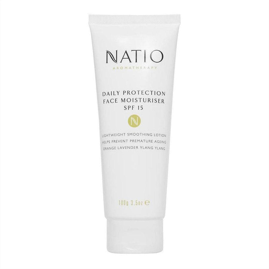 Natio Daily Protection Face Moisturiser SPF 15 100g - Cosmetics Fragrance Direct-9316542116873