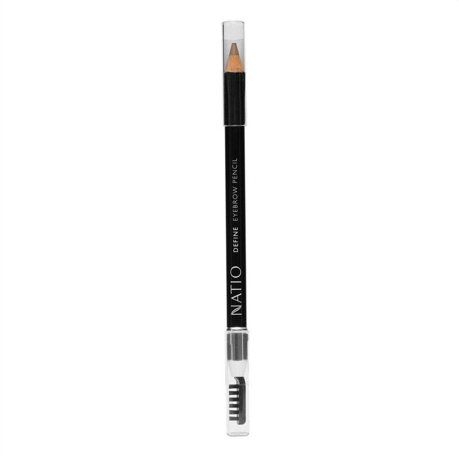 Natio Define Eye Brow Pencil Light Brown 1.2g - Cosmetics Fragrance Direct-9316542126063