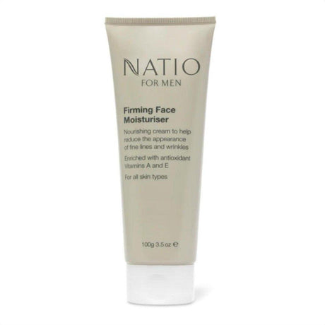 Natio For Men Firming Face Moisturiser 100g - Cosmetics Fragrance Direct-9316542116569