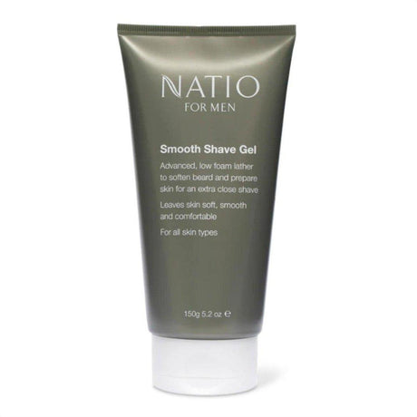 Natio For Men Smooth Shave Gel 150g - Cosmetics Fragrance Direct-9316542116538