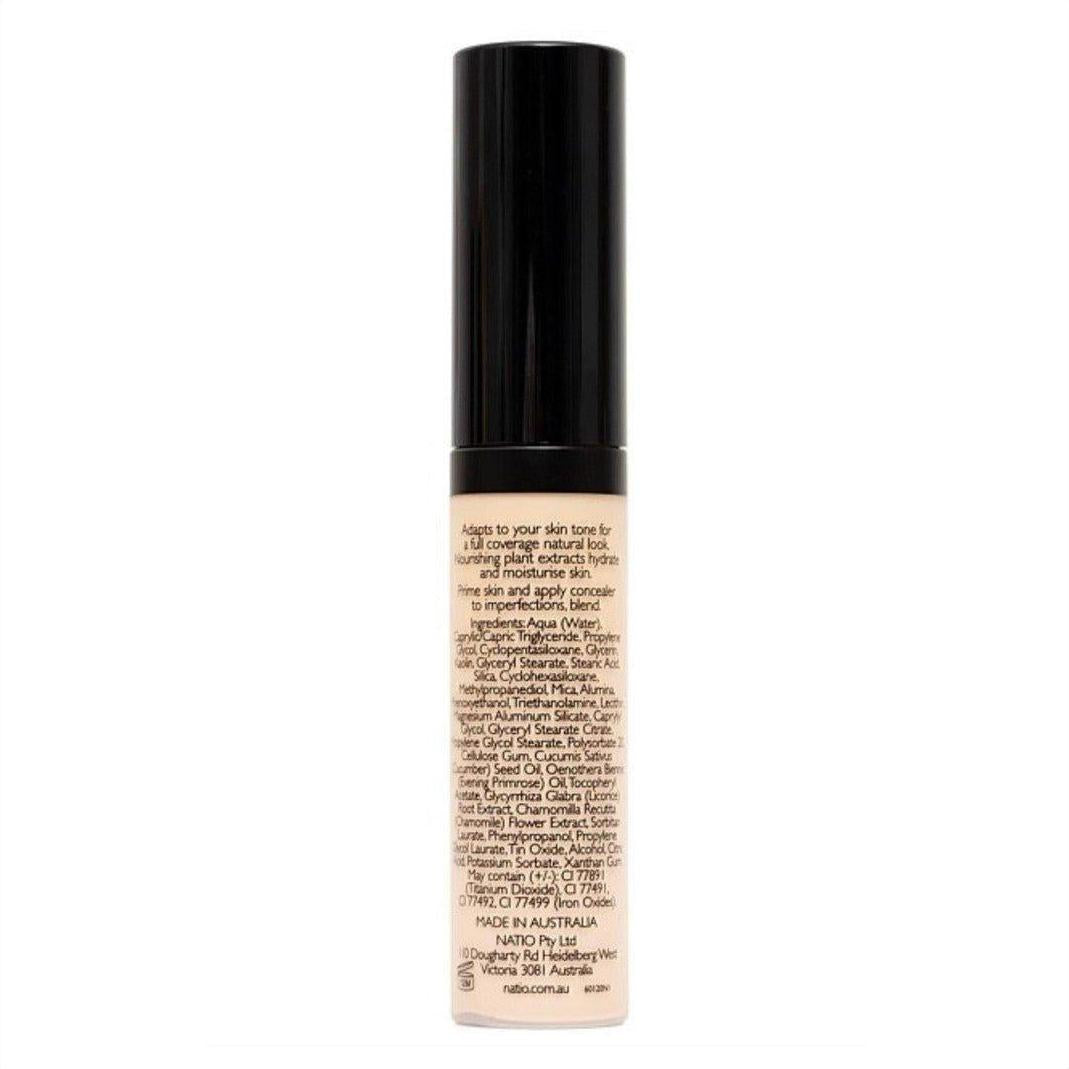 Natio Full Coverage Concealer Light 12ml - Cosmetics Fragrance Direct-9316542146689
