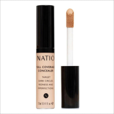 Natio Full Coverage Concealer Medium 12ml - Cosmetics Fragrance Direct-9316542146696