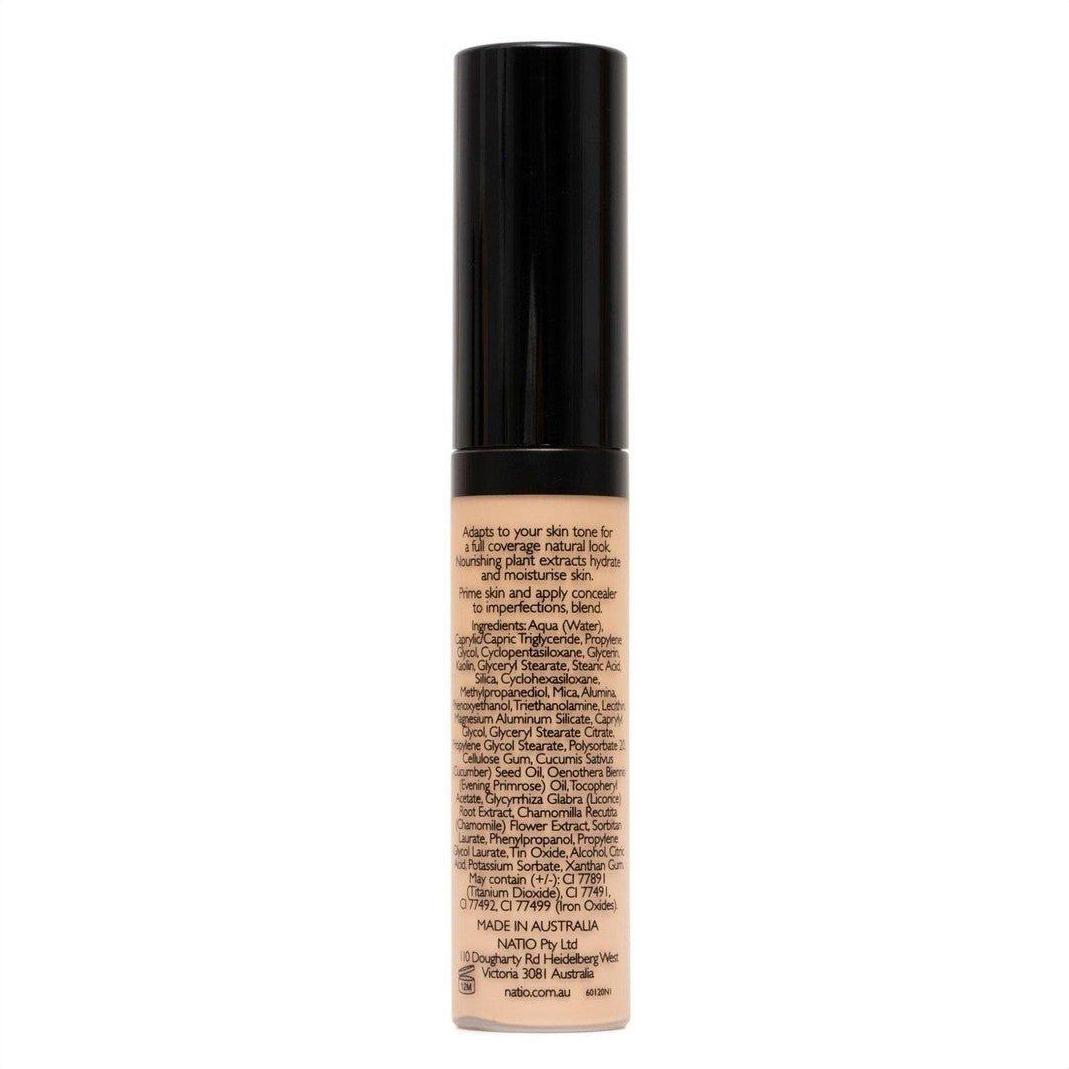 Natio Full Coverage Concealer Medium Dark 12ml - Cosmetics Fragrance Direct-9316542146702