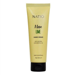 Natio I Love Lime Hand Cream 75ml - Cosmetics Fragrance Direct-9316542149345