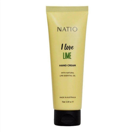 Natio I Love Lime Hand Cream 75ml - Cosmetics Fragrance Direct-9316542149345