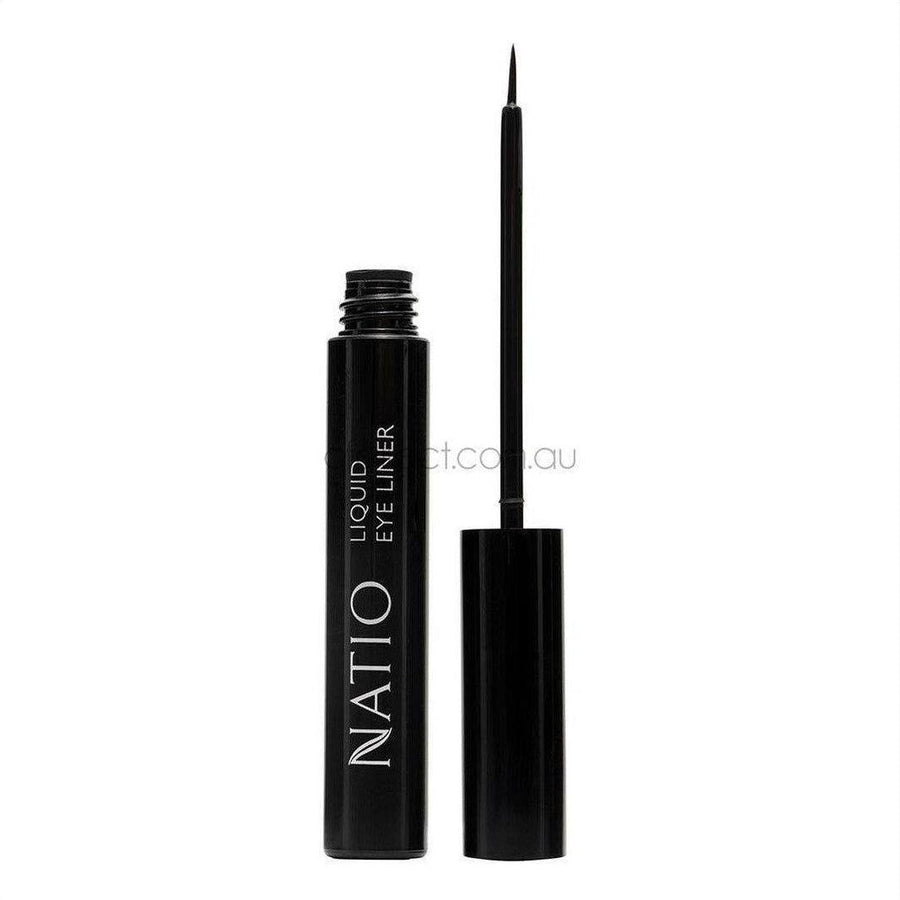 Natio Liquid Eye Liner Black 6ml - Cosmetics Fragrance Direct-9316542110437