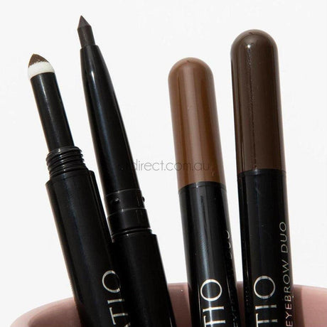 Natio Mechanical Eyebrow Duo - Dark Brown 0.7g - Cosmetics Fragrance Direct-9316542140861